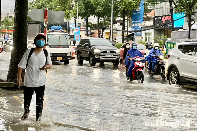 Đoạn ngập nước tại đường Nguyễn Ái Quốc Biên Hòa 03
