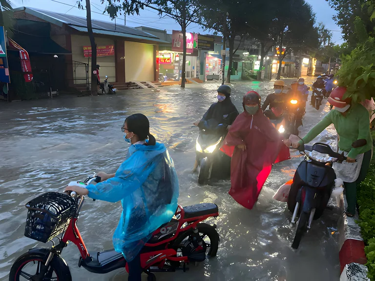 Đoạn đường hay ngập nước tại Biên Hòa Đồng Nai